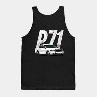 Crown Vic P71 White Cop Car Interceptor Vic Tank Top